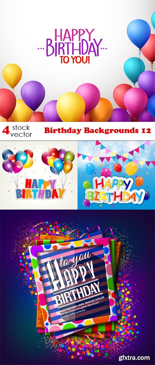 Vectors - Birthday Backgrounds 12