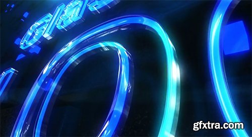 Videohive Glass Neon Logo 6689040