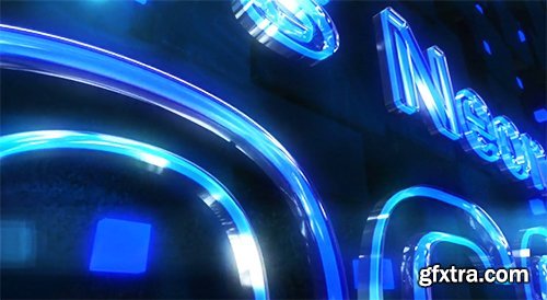 Videohive Glass Neon Logo 6689040