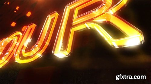 Videohive Glass Neon Logo 6689040