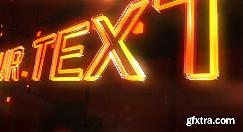 Videohive Glass Neon Logo 6689040