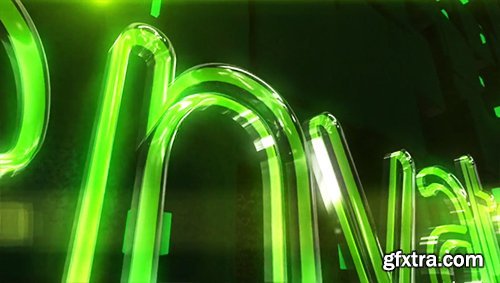 Videohive Glass Neon Logo 6689040