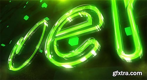 Videohive Glass Neon Logo 6689040