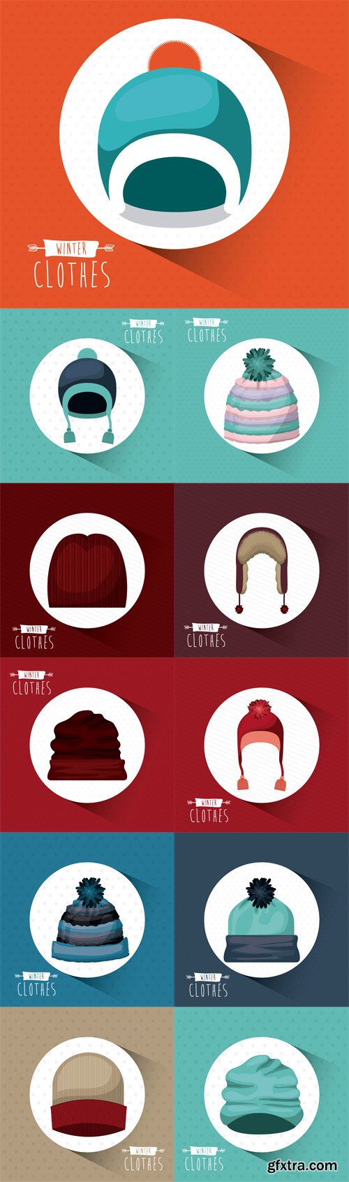 Winter clothing design - Vectors A000001