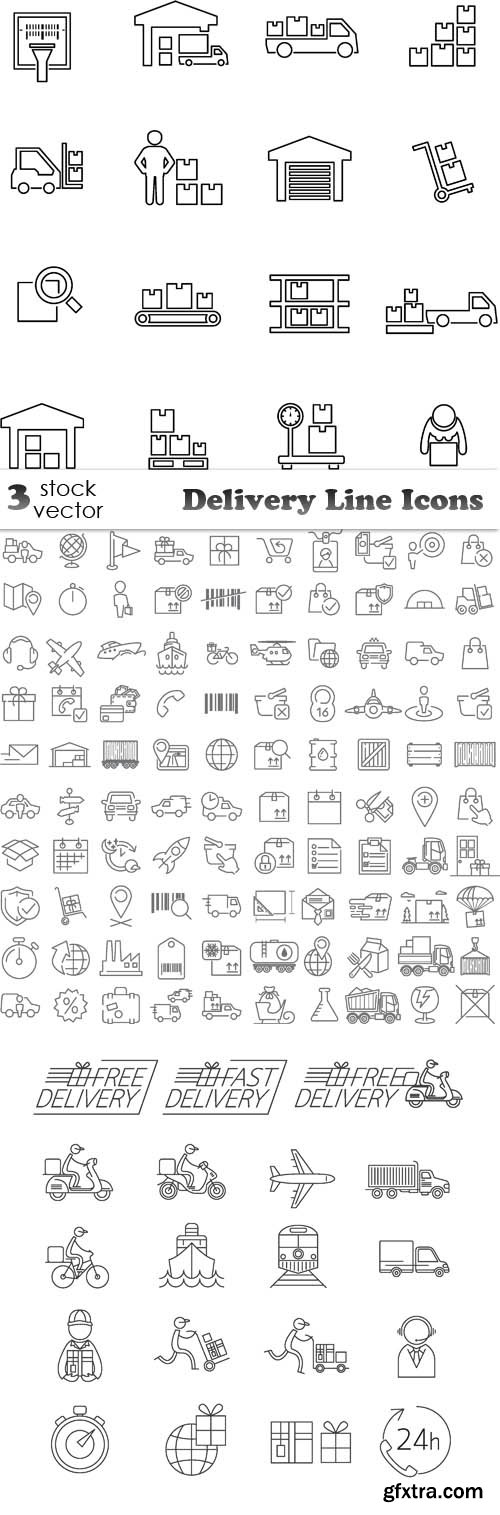 Vectors - Delivery Line Icons