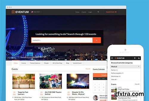 Templatic - Eventum v1.0.1 - Events Directory WordPress Theme