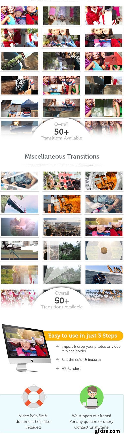 VideoHive 275+ Transitions 11061197