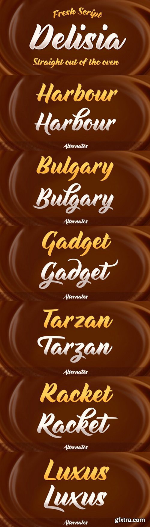 Delisia font family