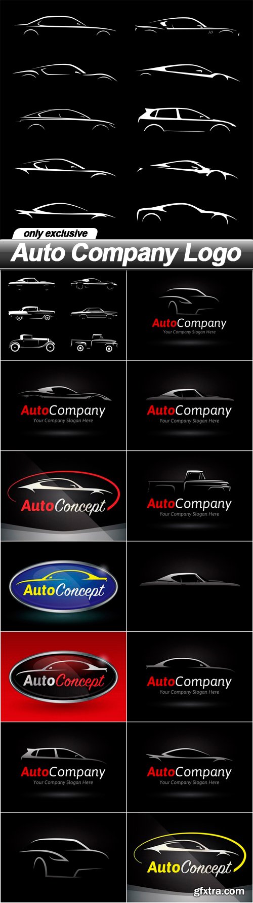 Auto Company Logo - 15 EPS