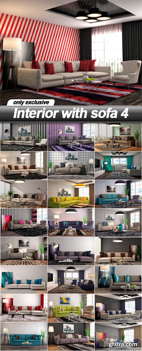 Interior with sofa 4 - 25 UHQ JPEG