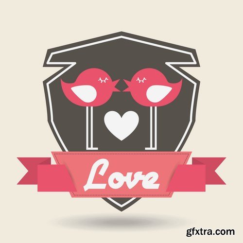 Love card design 27 - 25 EPS