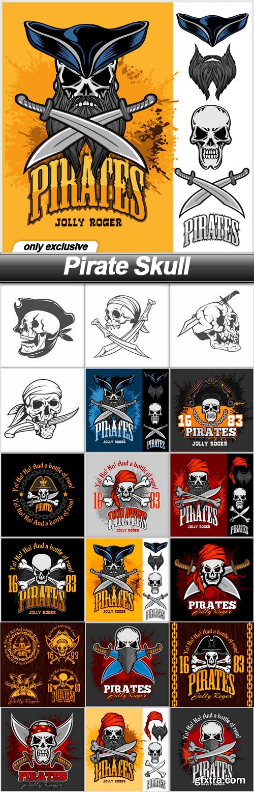 Pirate Skull - 18 EPS