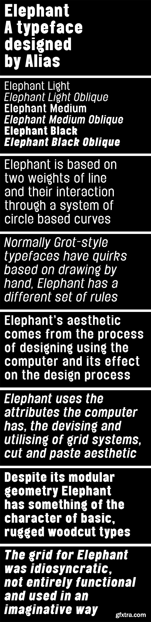 Elephant Font Family