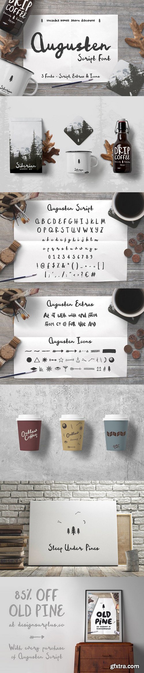 CM - Augusten Script Font 510677