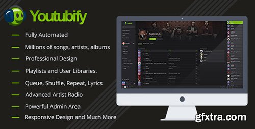 CodeCanyon - Youtubify v1.5 - Youtube Music Engine - 13616699