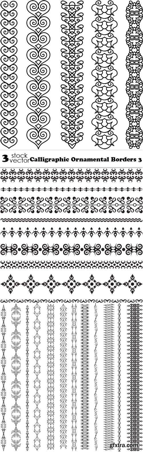 Vectors - Calligraphic Ornamental Borders 3