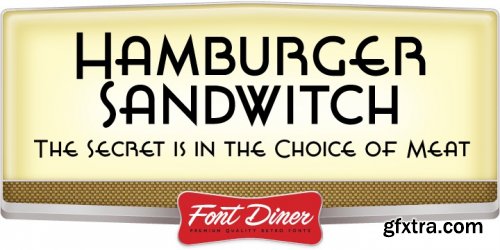 Hamburger Sandwitch Font