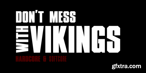 XXII Don't Mess With Vikings Font