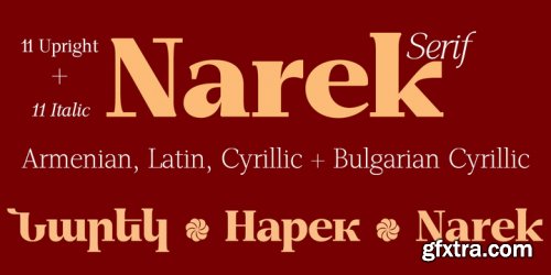 GHEA Narek Serif Font Family