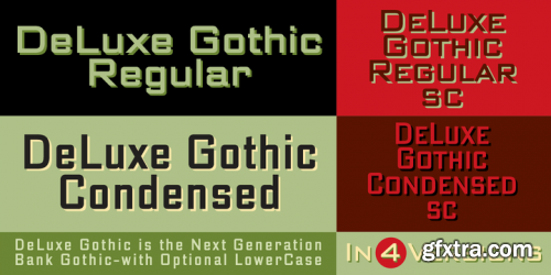 DeLuxe Gothic Font Family