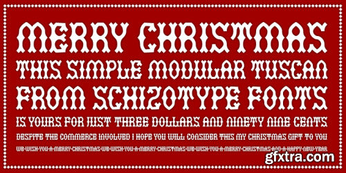 Christmas Tuscan Font