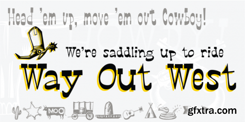 P22 Way Out West Font Family