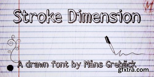 Stroke Dimension Font