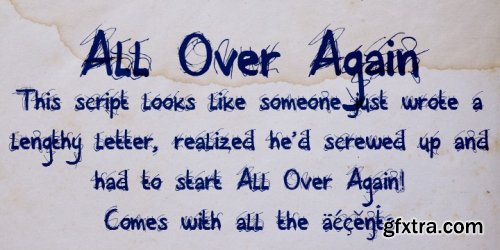 All Over Again Font