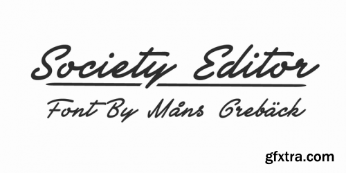 Society Editor Font