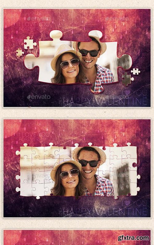 Graphicriver Valentine Photo Frame Template 10031517