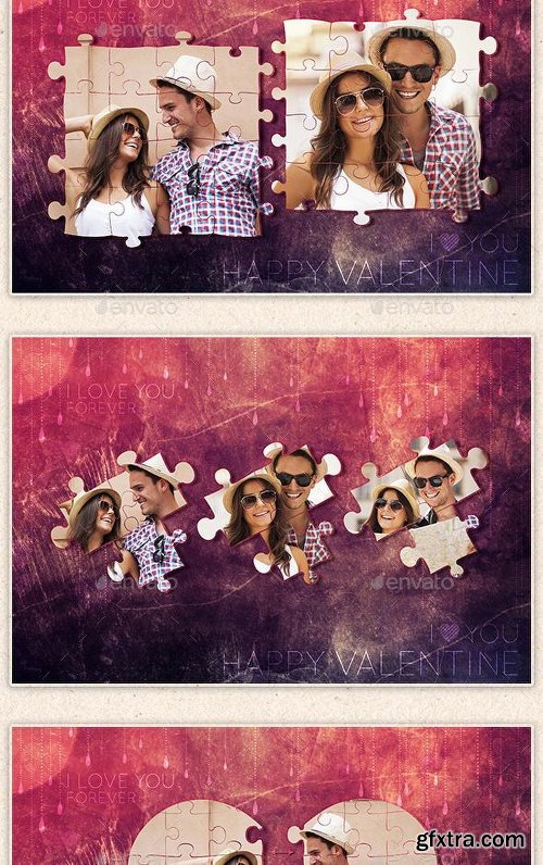 Graphicriver Valentine Photo Frame Template 10031517