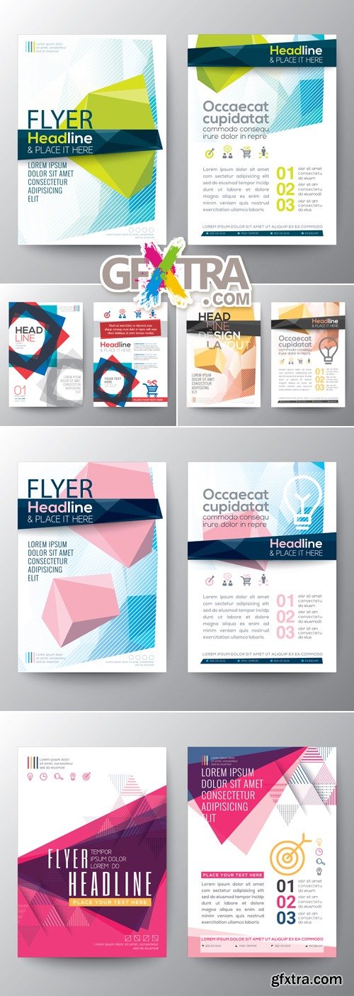 Business Brochure Templates Vector 9