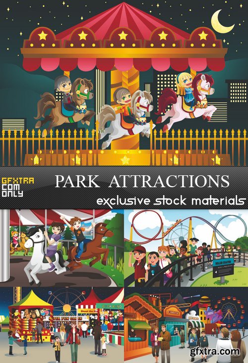 Park  Attractions - 5 EPS