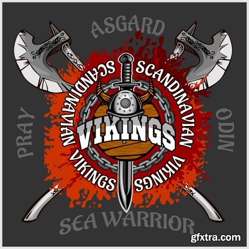 Viking warrior - 12 EPS