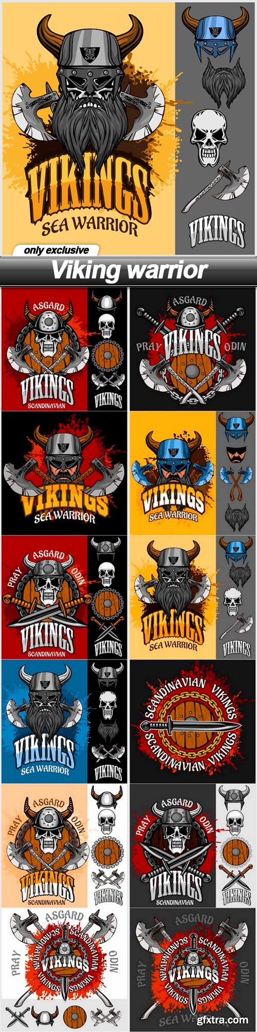 Viking warrior - 12 EPS