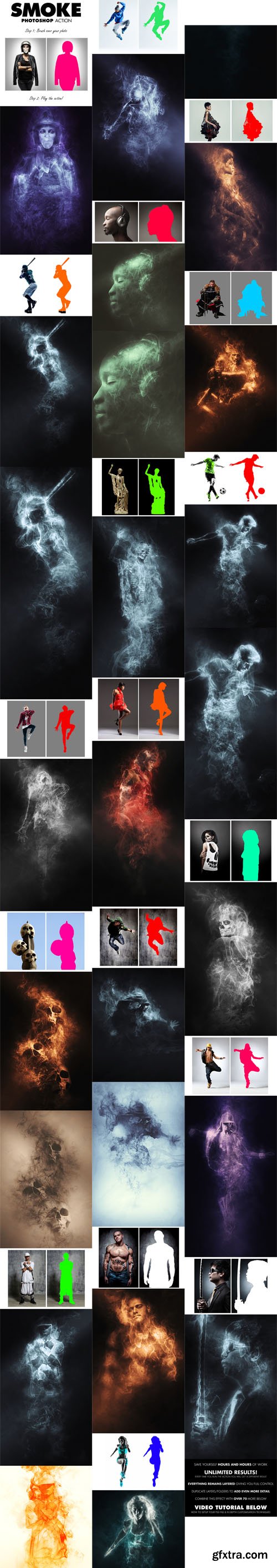 GraphicRiver Smoke Photoshop Action 14414419