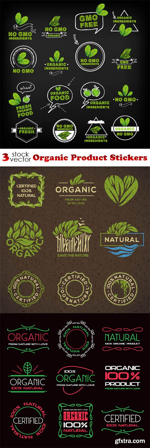 Vectors - Organic Product Stickers