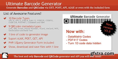 CodeCanyon - Ultimate Barcode Generator v3.0 - 593053