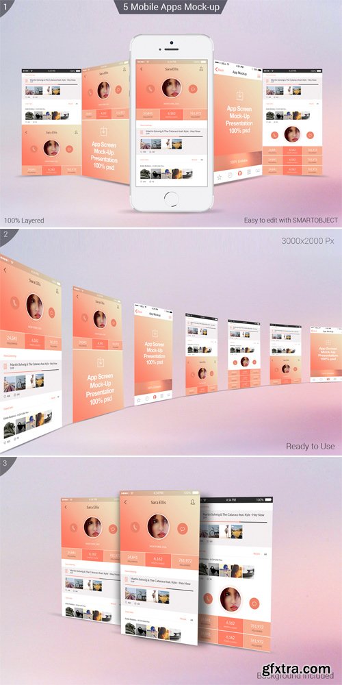 CM 23399 - iPhone Apps Mock-ups