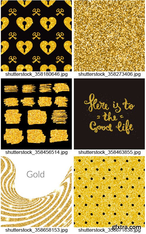 Amazing SS - Gold Glitter 4, 25xEPS