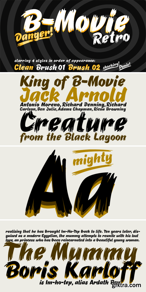 B-Movie Retro Font Family