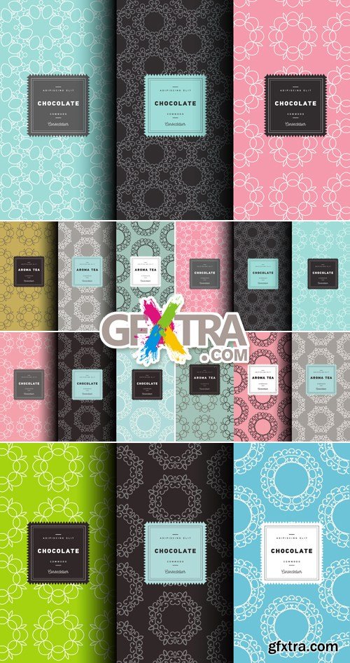 Floral Patterns for Packaging Vector