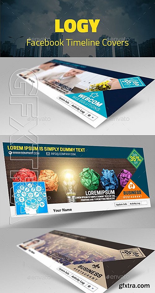 GraphicRiver - Logy Facebook Timelines Covers 10866848