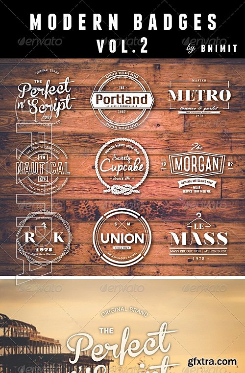 GraphicRiver - Modern Badges Vol2 7756534