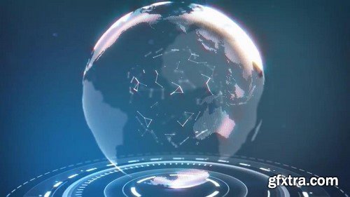 Motion Array - Futuristic Earth Logo After Effects Template