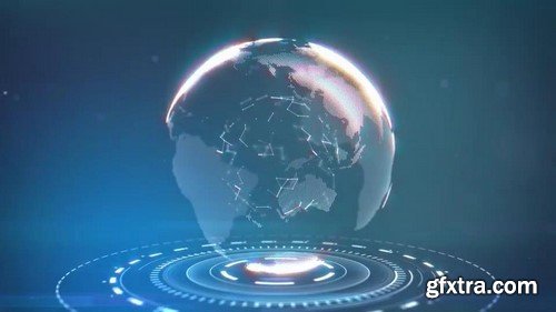 Motion Array - Futuristic Earth Logo After Effects Template