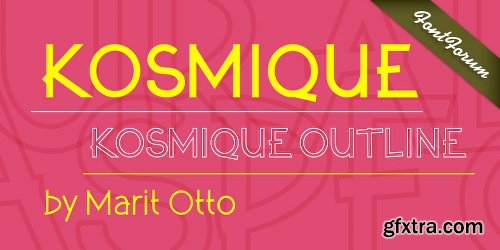 Kosmique Font Family 8 Fonts $320