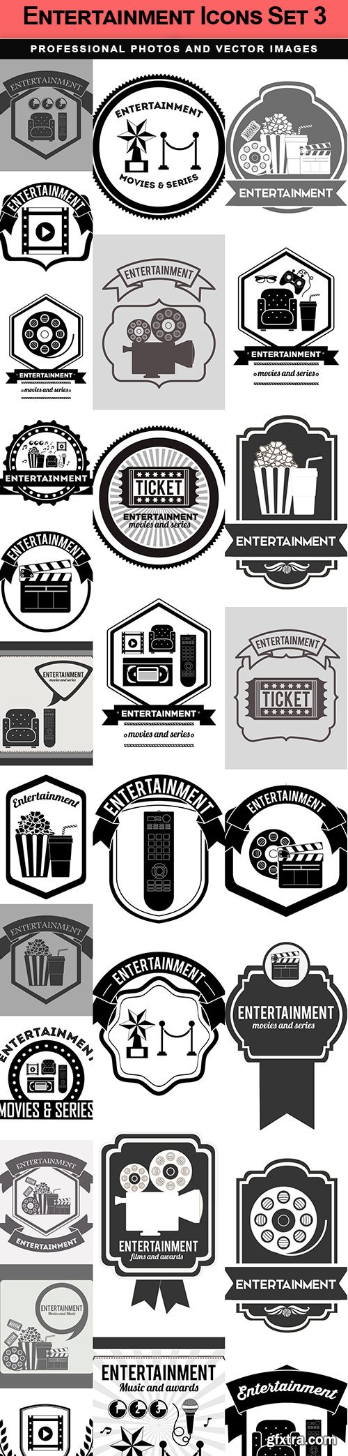 Entertainment Icons Set 3