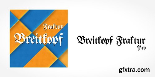 Breitkopf Fraktur Pro Font Family 1 Fonts $39