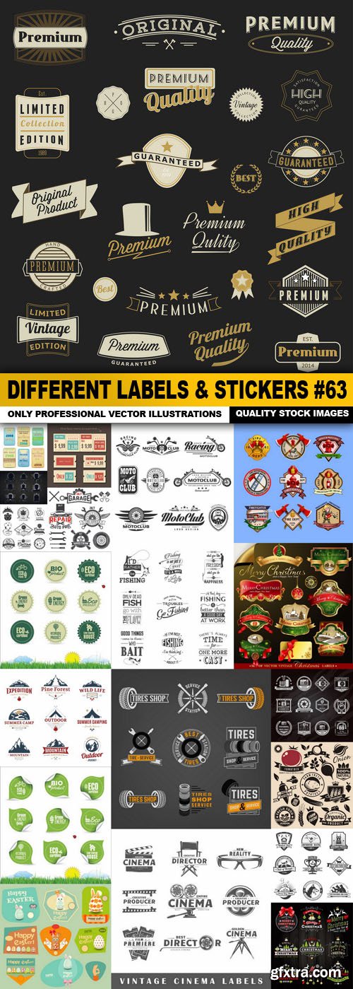 Different Labels & Stickers #63 - 20 Vector